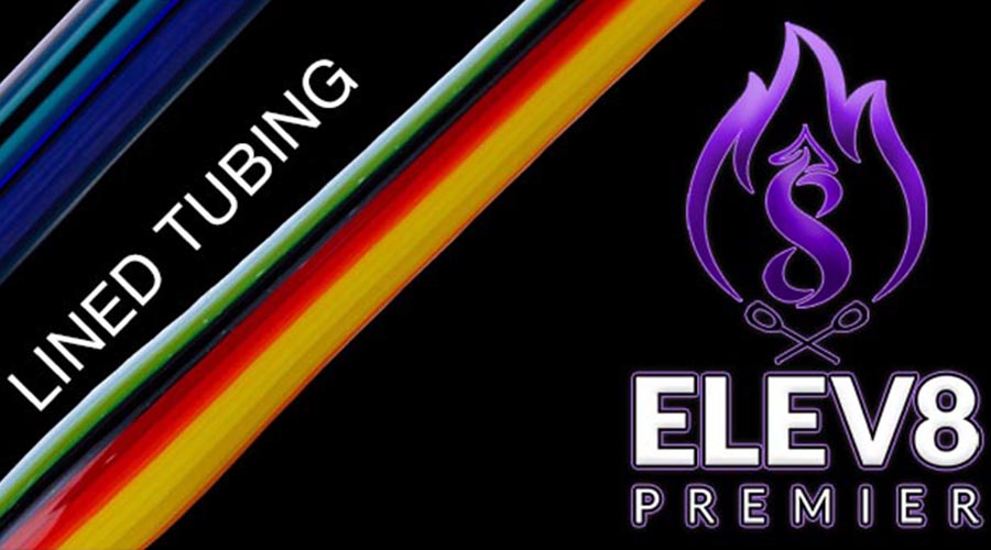 Lined glass tubing and butter color at Elev8 Premier